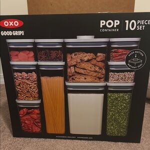 Oxo Black Food Storage Set for Kitchen Organization